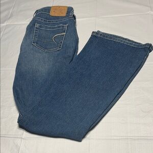 American Eagle Outfitters Blue Straight‎ Leg Jeans Size 4